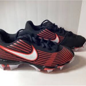 Nike Kids Black and Red Striped Sneakers